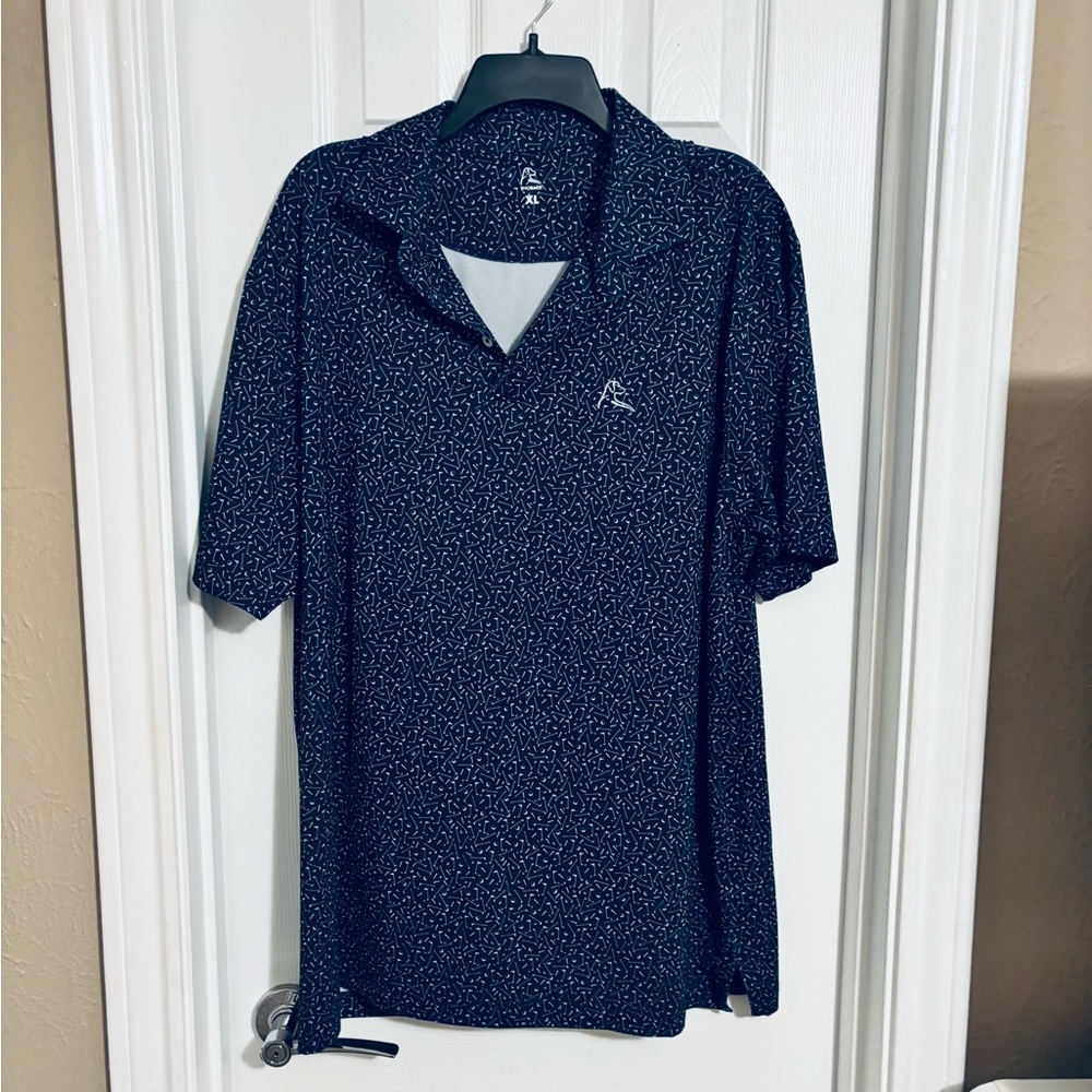 Rhoback Men's Navy Speckled Polo